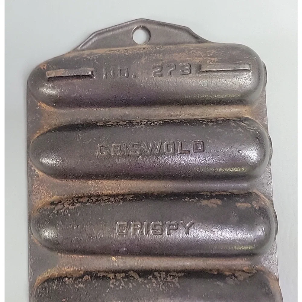 Vintage Griswold No 273 Cast Iron Crispy Corn Bread Stick Pan Erie PA